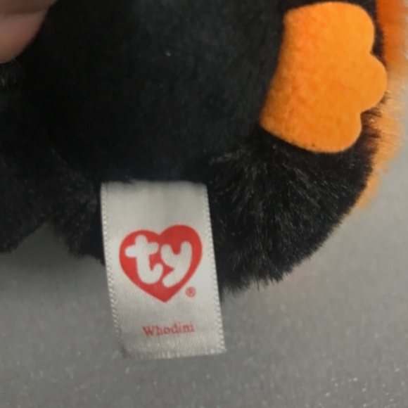 Ty Puffies (Beanie Balls) - WHODINI the 2023 Halloween Orange Owl (3 inch) - Picture 11 of 12